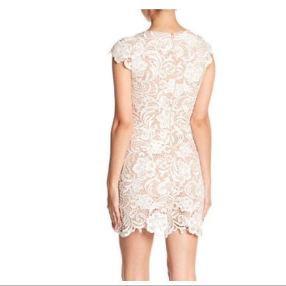 DRESS THE POPULATION V-NECK ROMPER - Picture 5 of 8